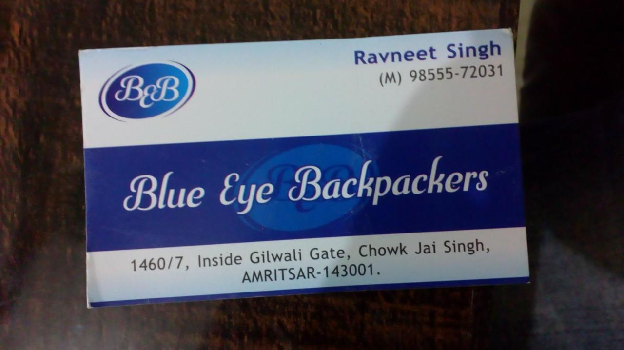 Blue Eye Backpackers Hostel Amritsar Exterior foto